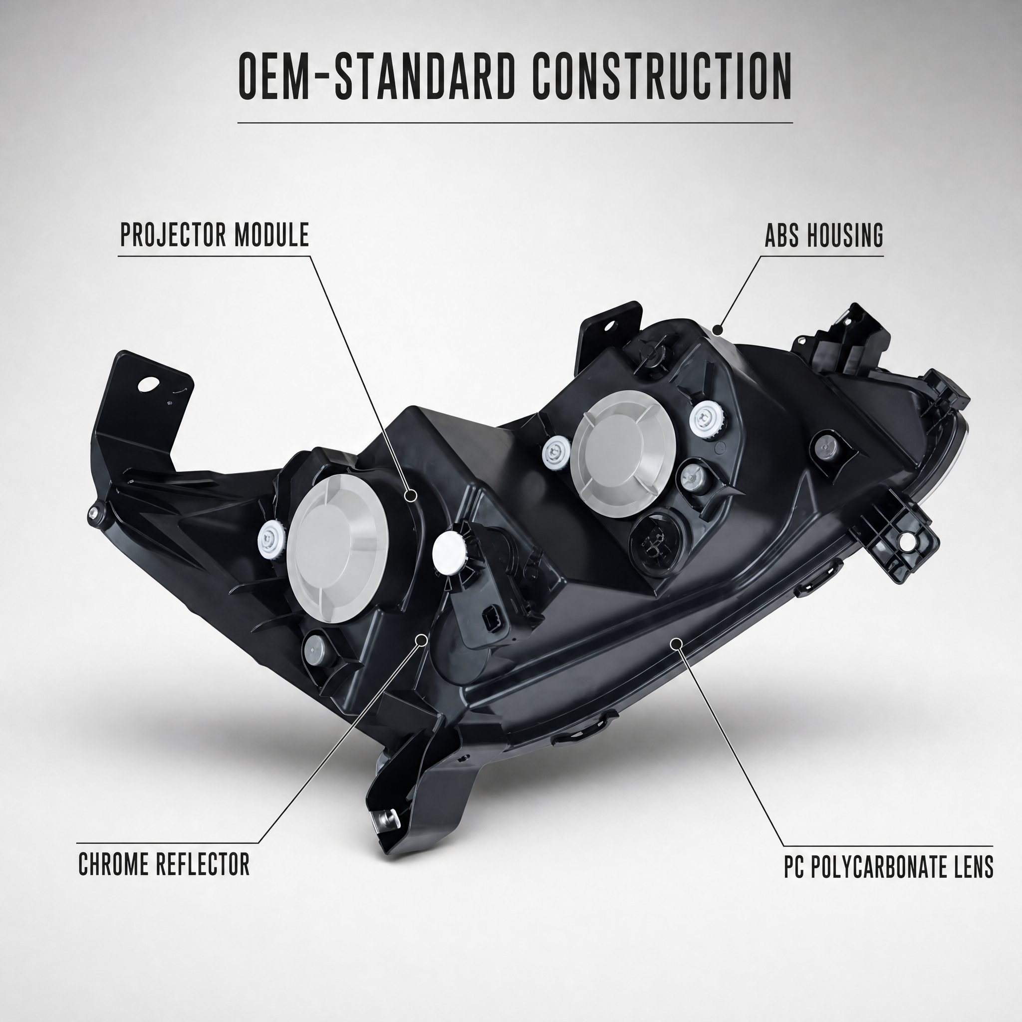 Head Lamp Assembly (L+R, Halogen 6-Pin) for Chevrolet Aveo 310C 2024+ / Optra - Image 2