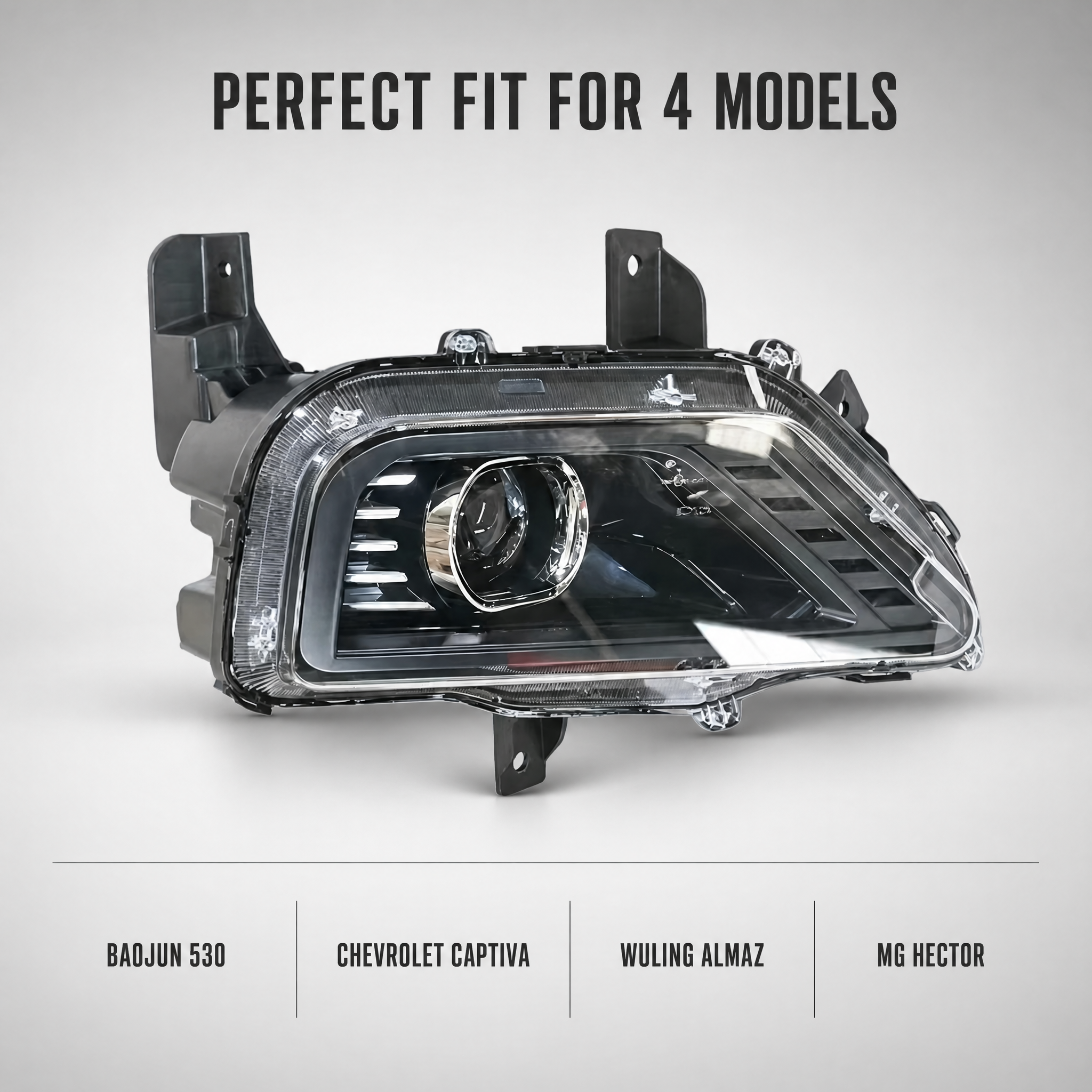 Head Lamp Assembly (L+R) for Chevrolet Captiva / Wuling Almaz / MG Hector / Baojun 530 - Image 2